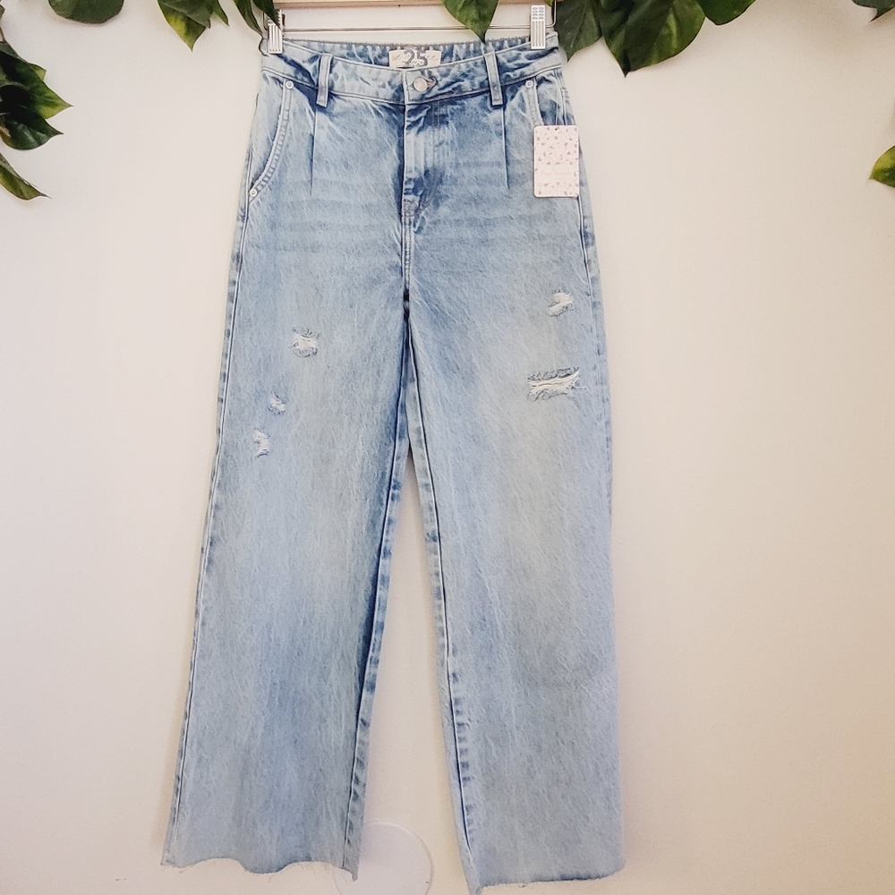 Free people.  cropped wide leg jeans